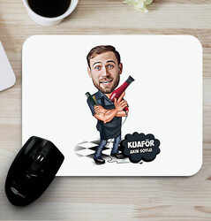  - Erkek Kuaför Karikatürlü Mousepad