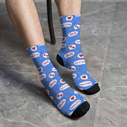  - Erkek Sevgiliye Hediye İsimli Çorap
