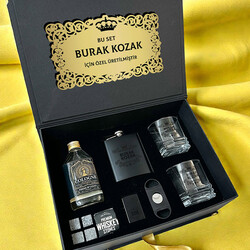 Erkek Sevgiliye Platinum Prestige Premium Viski Seti - Thumbnail