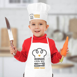 Evimizin Küçük Şefi Şapkalı Mutfak Önlüğü - Thumbnail