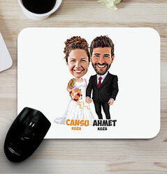  - Evlilik Hayali Karikatürlü Mouse Pad