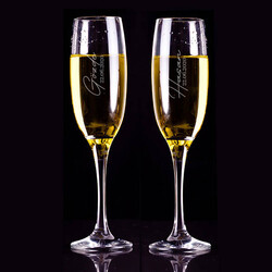  - Evlilik Yıldönümü Hediyesi 2'li Şampanya Kadehi