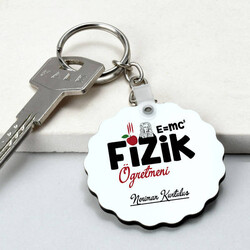  - Fizik Öğretmenine Hediye Papatya Anahtarlık