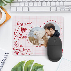 Fotoğraflı Romantik Mousepad - Thumbnail