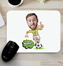  - Futbol Oyuncusu Karikatürlü Mouse Pad