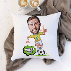  - Futbol Oyuncusu Karikatürlü Yastık