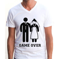  - Game Over Yazılı Tişört