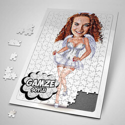  - Gelin Kız Karikatürlü Puzzle