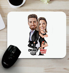  - Gizli Ajan Sevgililer Karikatürlü Mouse Pad