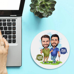  - Golf Seven Sıkı Dostlar Karikatürlü Mousepad