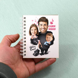  - Goril ve Ailesi Karikatürlü Defter