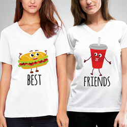  - Hamburger ve Kola Arkadaşlık Tişörtü