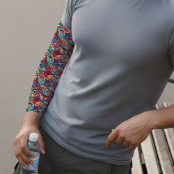  - Hayat Küpleri Tasarımlı Erkek Kol Çorabı