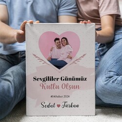 Her Zaman Aşkla Sevgililer Günü Kanvas Tablosu - Thumbnail