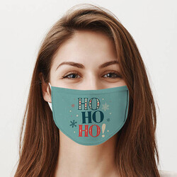  - Ho Ho Tasarımlı Yıkanabilir Maske