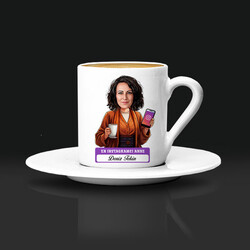 Instagramcı Anne Karikatürlü Kahve Fincanı - Thumbnail