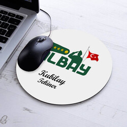  - İsimli Albay Temalı Yuvarlak Mousepad