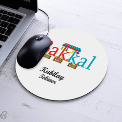  - İsimli Bakkal Temalı Yuvarlak Mousepad