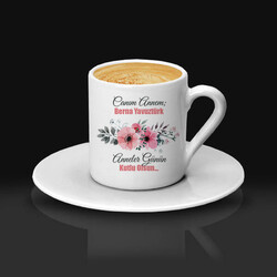 İsimli Çiçek Annem Kahve Fincanı - Thumbnail
