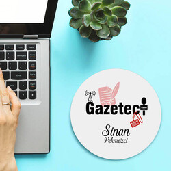  - İsimli Gazeteciler İçin Yuvarlak Mousepad