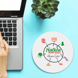  - İsimli Halkla İlişkiler Uzmanına Özel Yuvarlak Mousepad