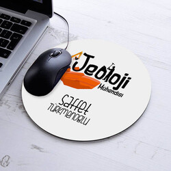  - İsimli Jeoloji Mühendisi Temalı Yuvarlak Mousepad