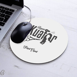  - İsimli Kuaför Temalı Yuvarlak Mousepad