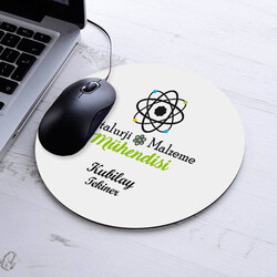  - İsimli Metalurji Mühendisi Temalı Yuvarlak Mousepad