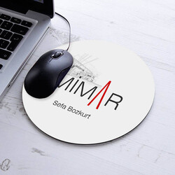  - İsimli Mimar Temalı Yuvarlak Mousepad