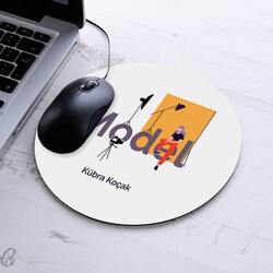  - İsimli Modellere Özel Yuvarlak Mousepad