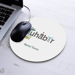  - İsimli Muhabirlere Özel Yuvarlak Mousepad