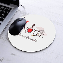  - İsimli Noterlere Özel Yuvarlak Mousepad