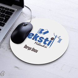  - İsimli Tekstil Mühendisi Temalı Yuvarlak Mousepad