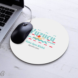  - İsimli Yüzücü Temalı Yuvarlak Mousepad