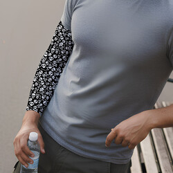  - İskelet ve Kemik Desenli Erkek Kol Çorabı