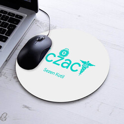  - İsme Özel Eczacı Temalı Yuvarlak Mousepad