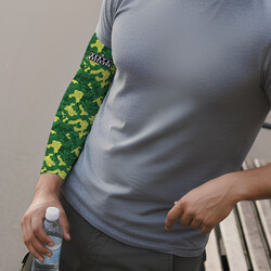  - İsme Özel Yeşil Kamuflaj Desenli Kol Çorabı