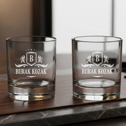 - İstanbul İsimli ve Tarihli İkili Viski Kadehi
