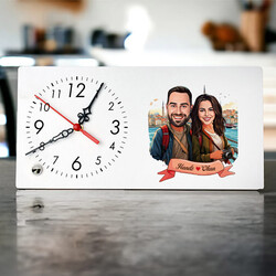  - Kadim İstanbul ve Aşkımız Karikatürlü Masa Saati