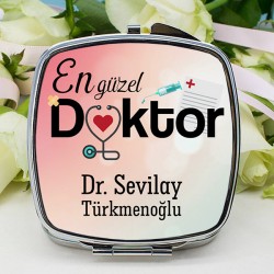 Kadın Doktora Hediye Makyaj Aynası - Thumbnail