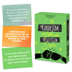  - Kardeşim Hakkında Hissettiğim Şeyler Kartları