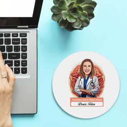 Karikatürlü En Başarılı Kadın Doğum Uzmanı Mousepad - Thumbnail