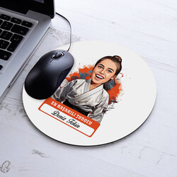  - Karikatürlü En Başarılı Kadın Judocu Mousepad