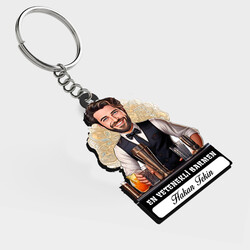  - Karikatürlü - Erkek Barmen İsimli Anahtarlık