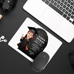  - Karikatürlü Erkek İlkokul Öğrencisi Mezuniyet Mousepad