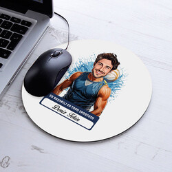  - Karikatürlü Erkek Su Topu Oyuncusu Mousepad
