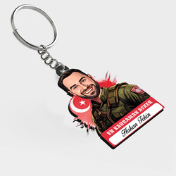  - Karikatürlü - Kahraman Asker İsimli Anahtarlık