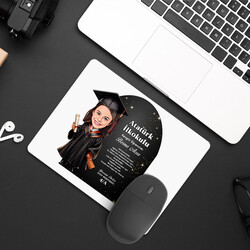  - Karikatürlü Kız İlkokul Öğrencisi Mezuniyet Mousepad