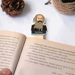 Karl Marx Esprili Çubuk Kitap Ayracı - Thumbnail