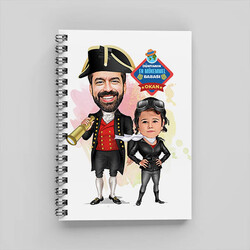  - Kaşif Baba ve Kızı Karikatürlü Defter